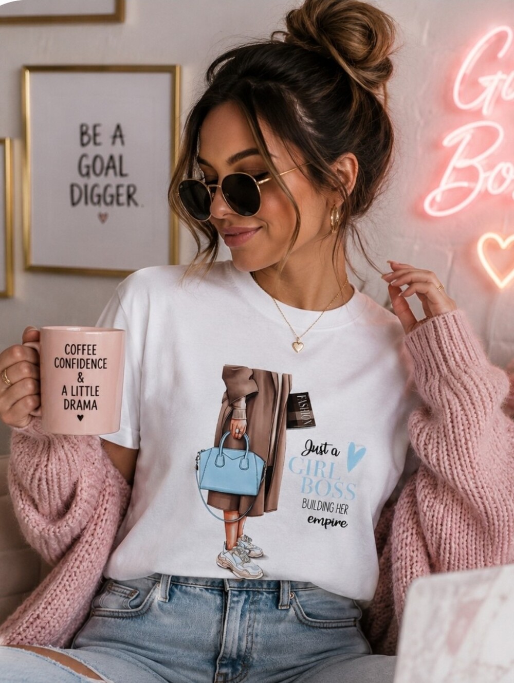 "Just a girl boss bulding her empire" t-shirt